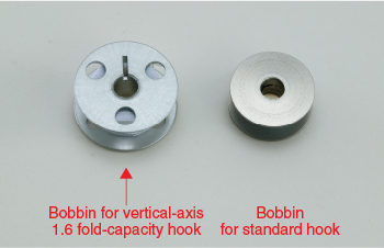 The highly efficient vertical-axis 1.6 fold-capacity hook is provided as standard