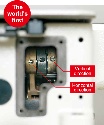 Thanks to the new feed mechanism, many different types of sewing are achieved